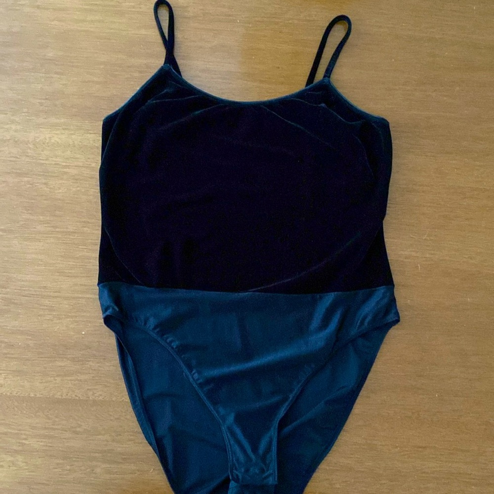 Velvet top bodysuit